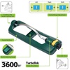 image:imageMelnor 65149AMZ Oscillating Sprinkler 18 Precision Brass Nozzles Adjustable Coverage Waters Up to 3400 Sq Ft Quick Connect Bundle Green Yellow3 600 sq ft
