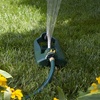 image:imageMelnor 65149AMZ Oscillating Sprinkler 18 Precision Brass Nozzles Adjustable Coverage Waters Up to 3400 Sq Ft Quick Connect Bundle Green Yellow3 600 sq ft