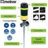 image:imageMelnor 65189AMZ Turbo Rotary Sprinkler on Step Spike 4 Spray Patterns Covers Up to 68 Ft Diameter QuickConnect Set GreenYellow4Pattern