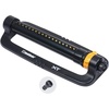 image:imageMelnor 65202AMZ CrossStream Turbo Oscillating Sprinkler 4000 Sq Ft Coverage TwinTouch Width amp Range Control InfinityDrive Turbo Motor Black Orange1Way Adjustable