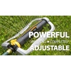 image:imageMelnor 65202AMZ CrossStream Turbo Oscillating Sprinkler 4000 Sq Ft Coverage TwinTouch Width amp Range Control InfinityDrive Turbo Motor Black Orange3Way Adjustable