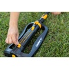 image:imageMelnor 65202AMZ CrossStream Turbo Oscillating Sprinkler 4000 Sq Ft Coverage TwinTouch Width amp Range Control InfinityDrive Turbo Motor Black OrangeCrossStream