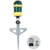 image:imageMelnor 65189AMZ Turbo Rotary Sprinkler on Step Spike 4 Spray Patterns Covers Up to 68 Ft Diameter QuickConnect Set GreenYellow6Pattern