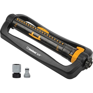 image:imageMelnor 65202AMZ CrossStream Turbo Oscillating Sprinkler 4000 Sq Ft Coverage TwinTouch Width amp Range Control InfinityDrive Turbo Motor Black Orange2Way Adjustable